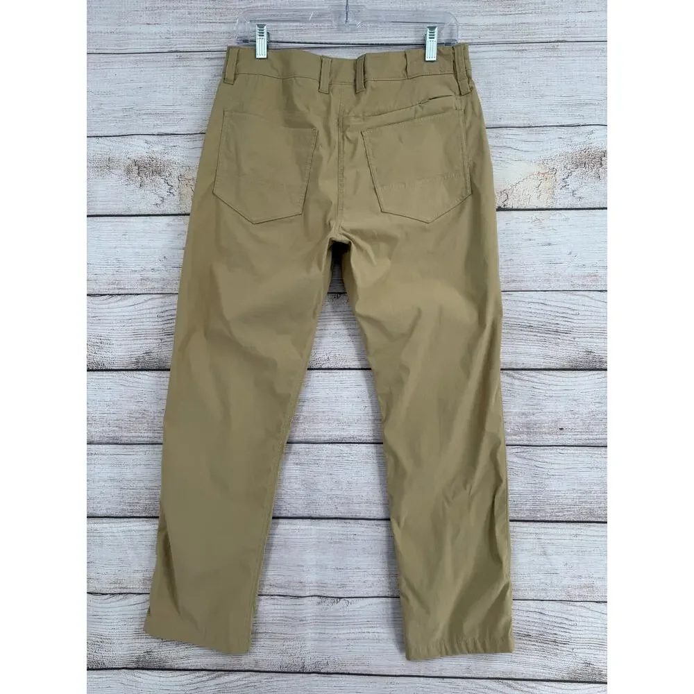 The North Face Sprag 5 Pocket‎ Pants Mens 32 Tan Stretch UPF Moisture Wicking